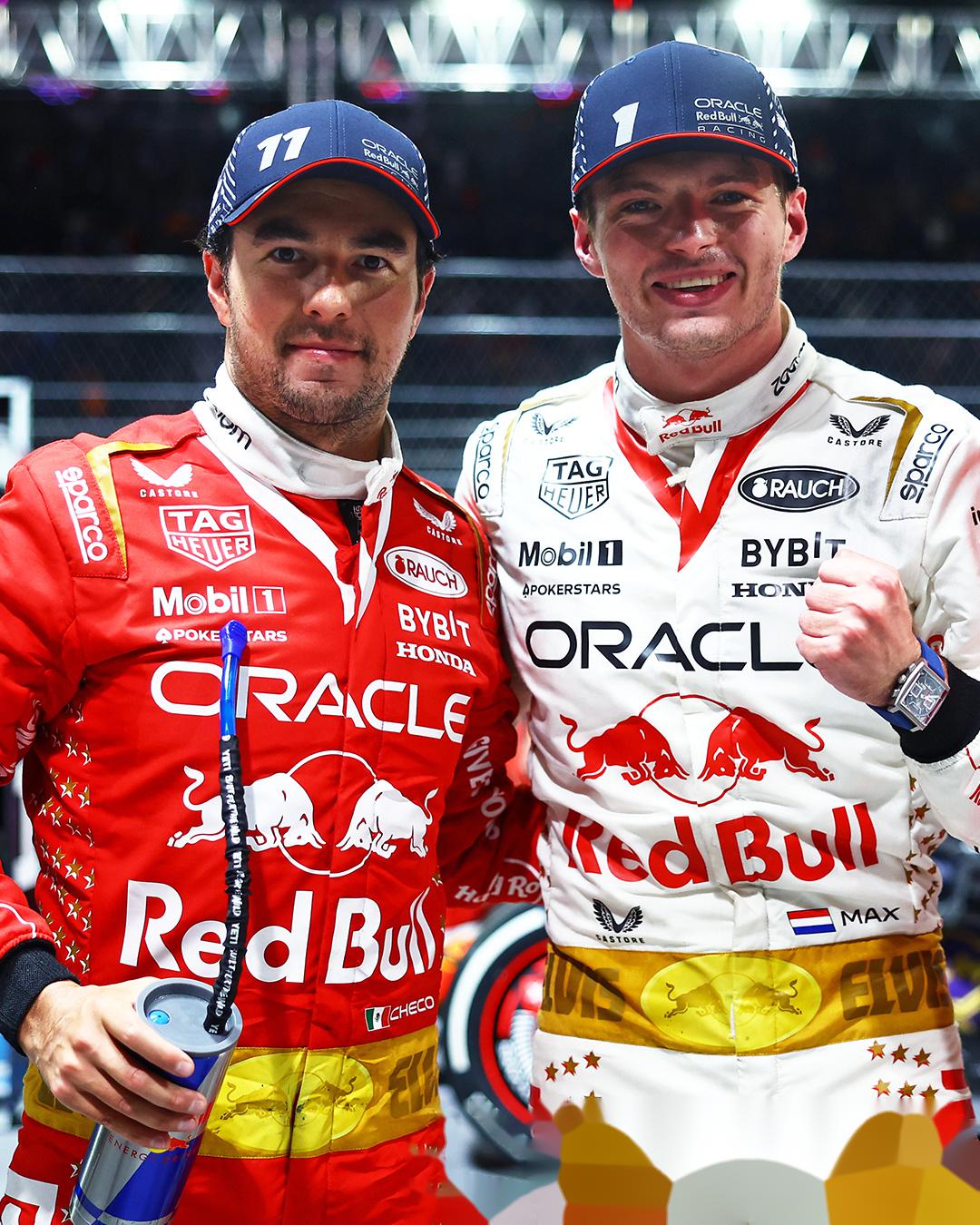 包含红牛车队险胜梅赛德斯，佩雷兹刷新纪录的词条